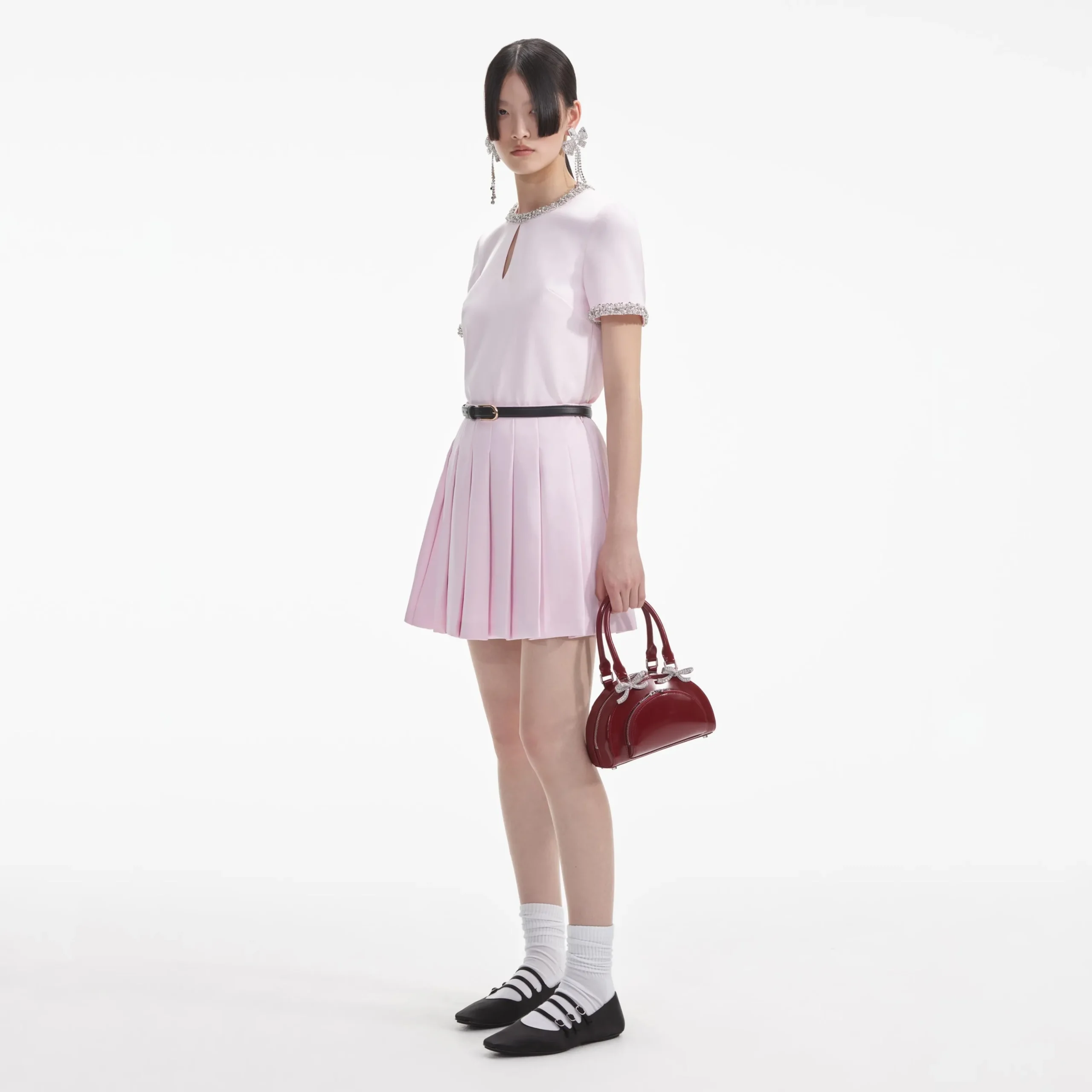Satin Mini Skirt^self-portrait Cheap