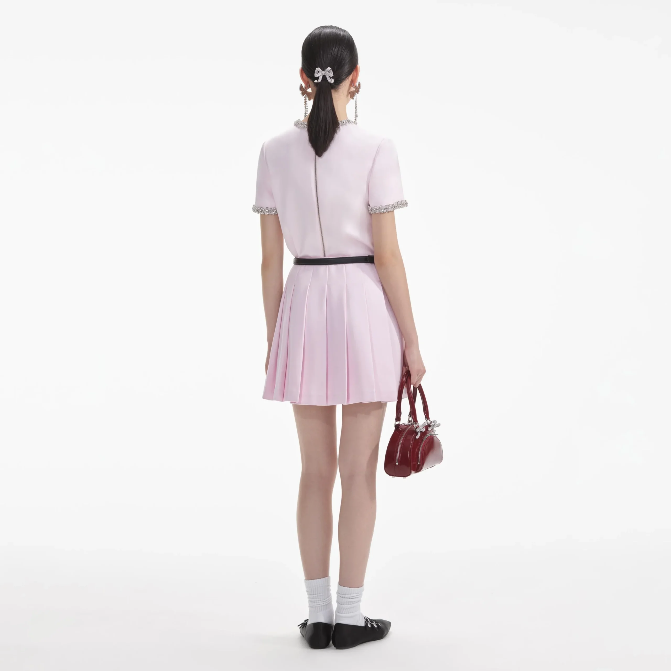 Satin Mini Skirt^self-portrait Cheap