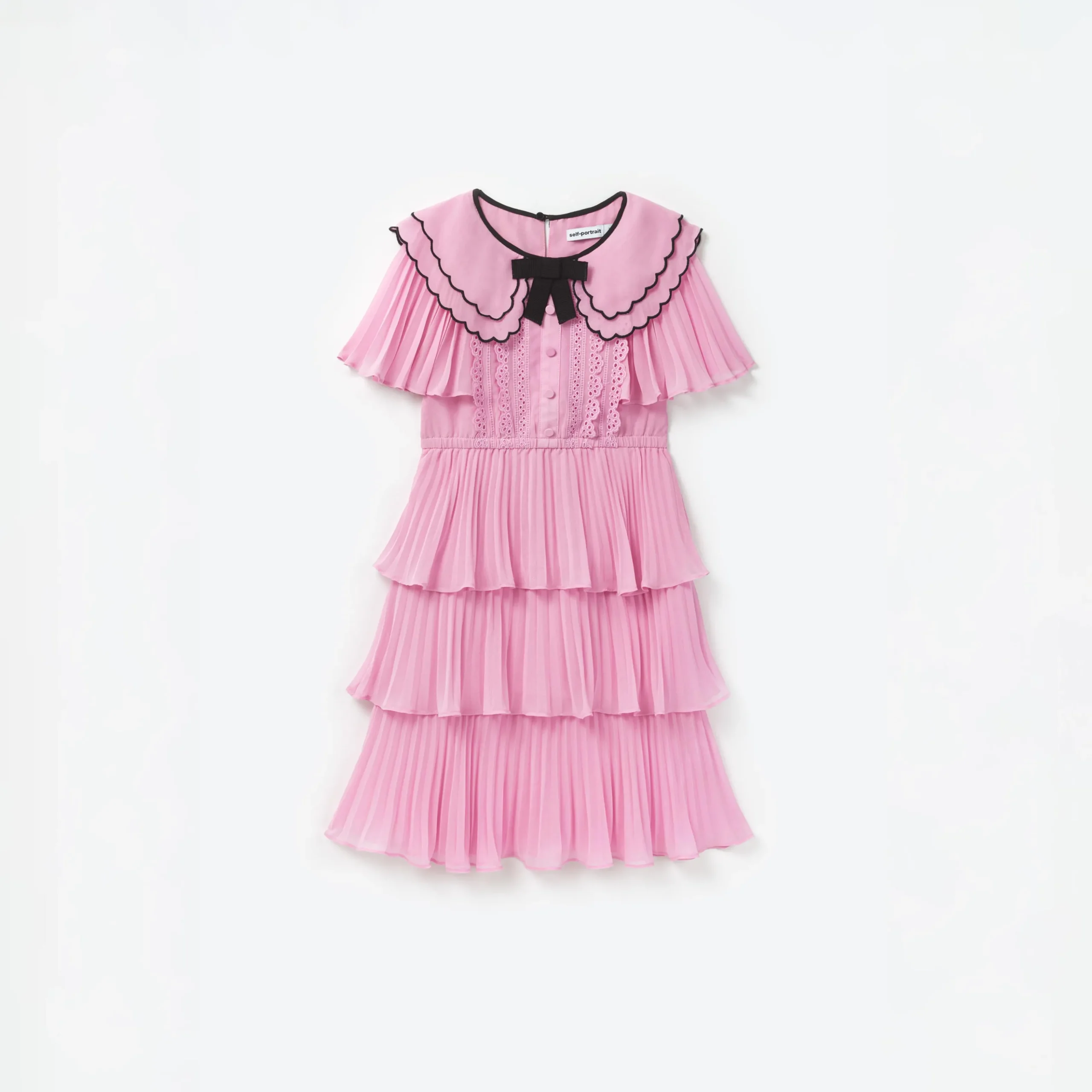 Scallop Collar Chiffon Dress^self-portrait Store