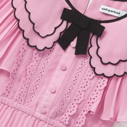 Scallop Collar Chiffon Dress^self-portrait Store