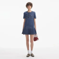 Denim Mini Dress^self-portrait Best