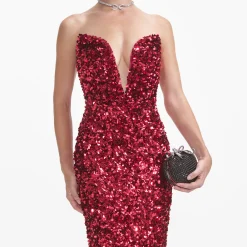 3D Sequin Midi Dress^self-portrait Store