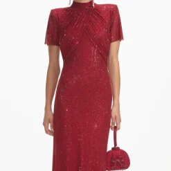 Rhinestone Mesh Maxi Dress^self-portrait Flash Sale