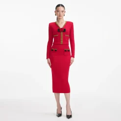 Textu Knit Corsage Cardigan^self-portrait Flash Sale