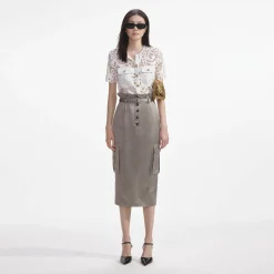 Cargo Midi Skirt^self-portrait Fashion