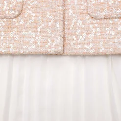 Boucle Chiffon Midi Dress^self-portrait Store