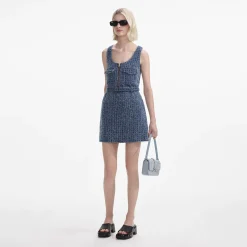 Denim Mini Dress^self-portrait New
