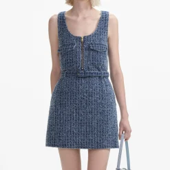 Denim Mini Dress^self-portrait New