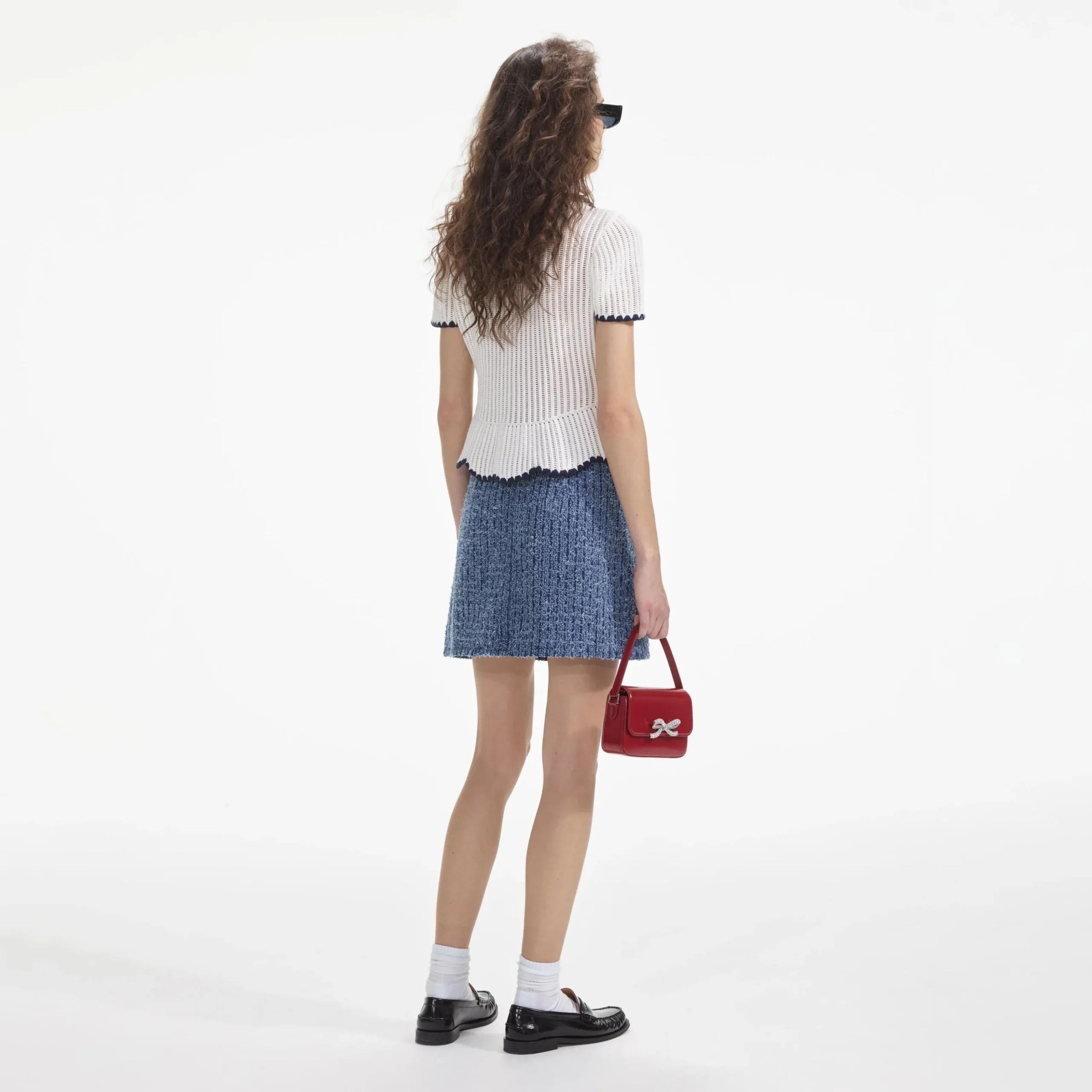 Denim Mini Skirt^self-portrait Cheap