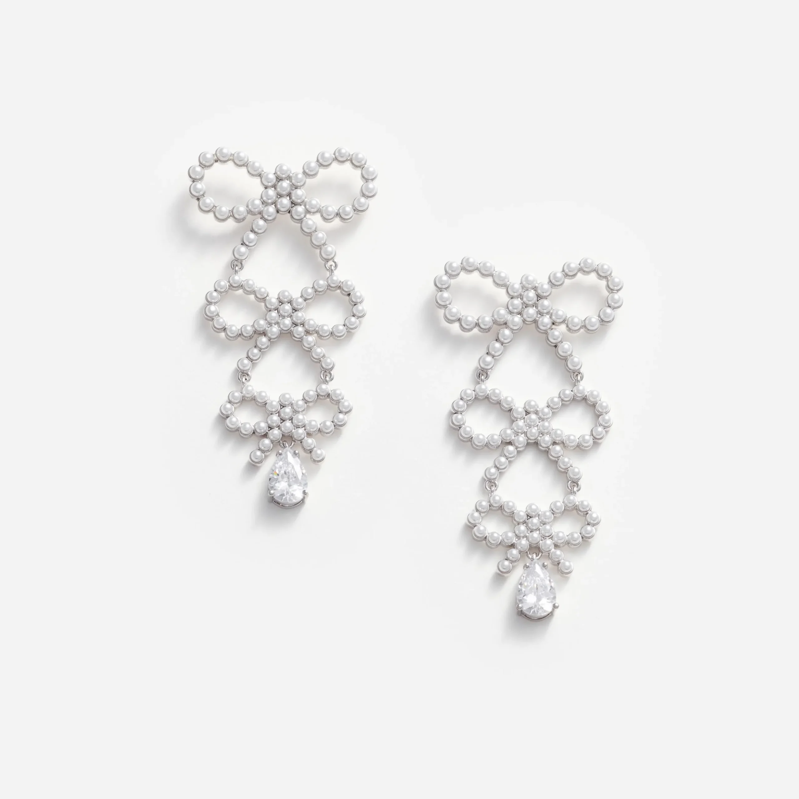 Pearl Bow Earrings^self-portrait Hot