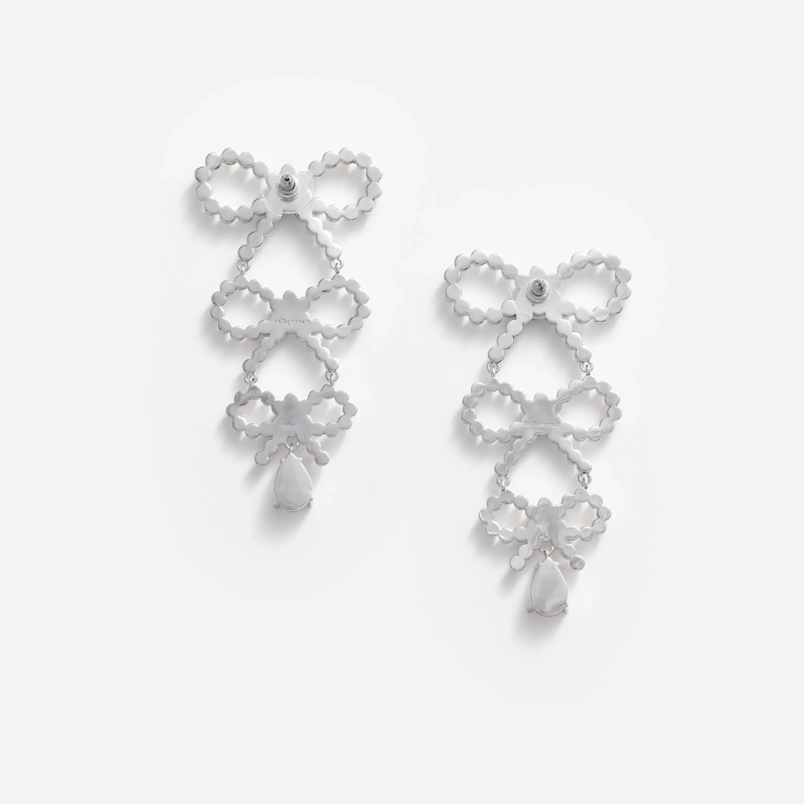 Pearl Bow Earrings^self-portrait Hot