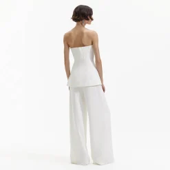Bandeau Crepe Jumpsuit^self-portrait Store
