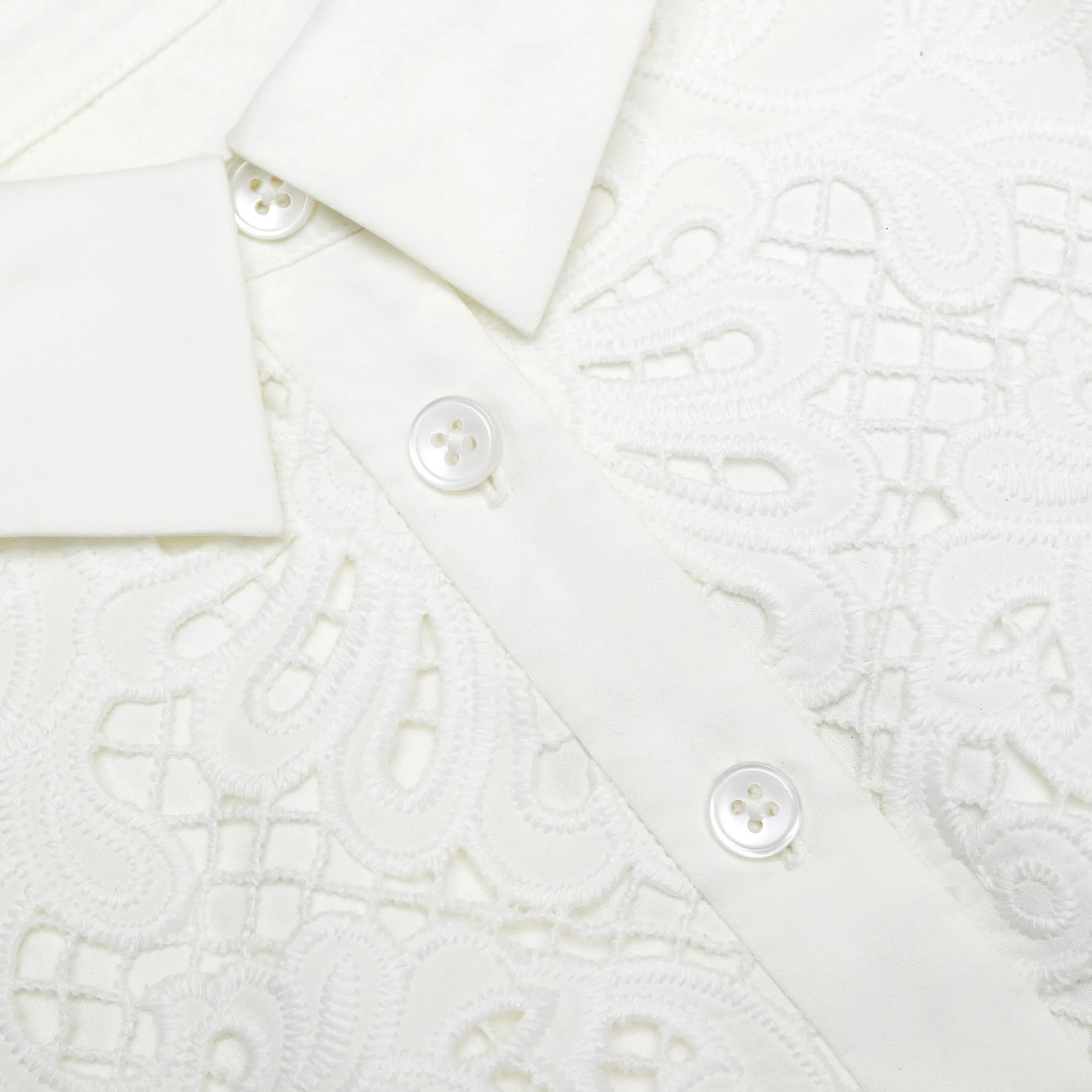 Cotton Lace Collar Mini Dress^self-portrait Hot