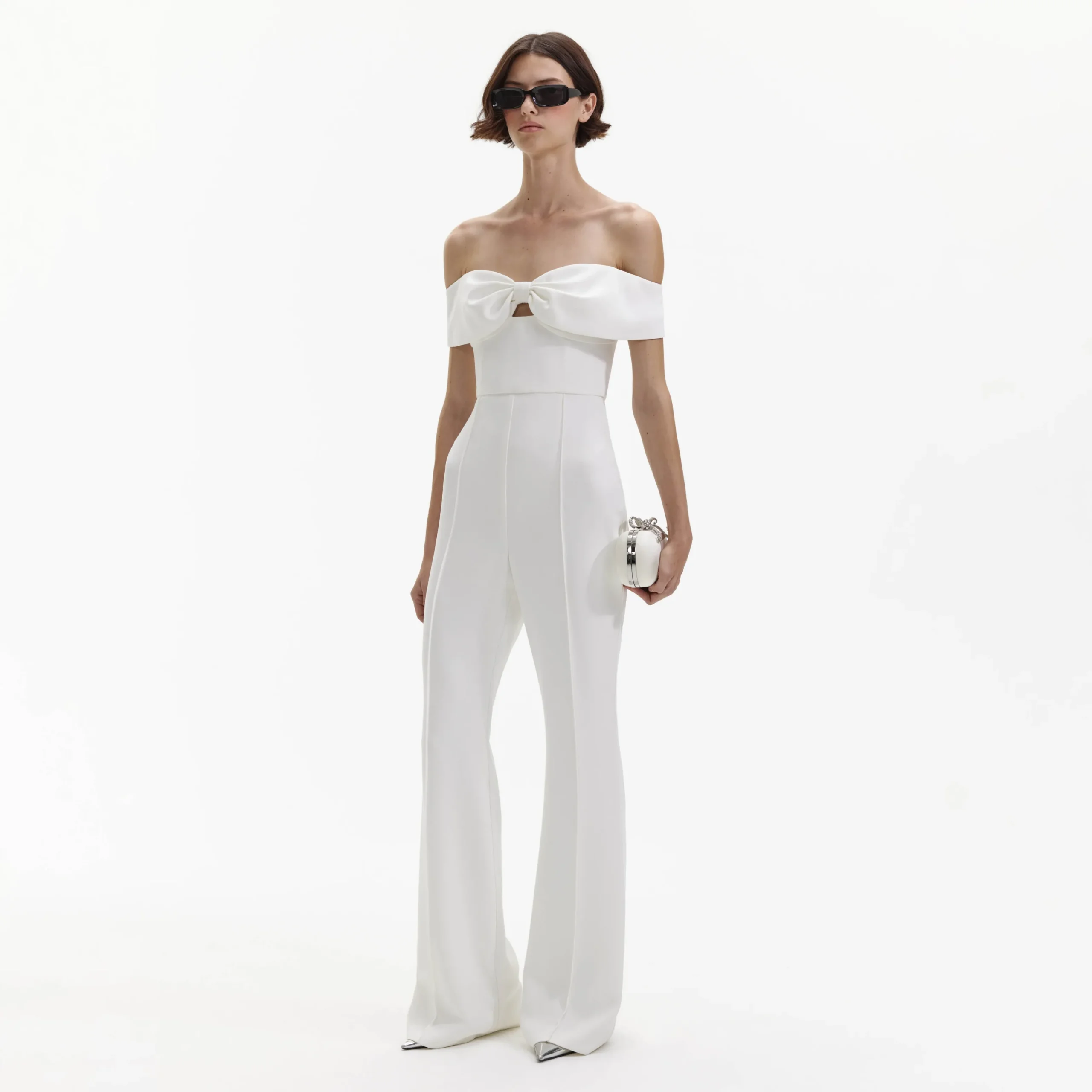 Crepe Bow Jumpsuit^self-portrait Store