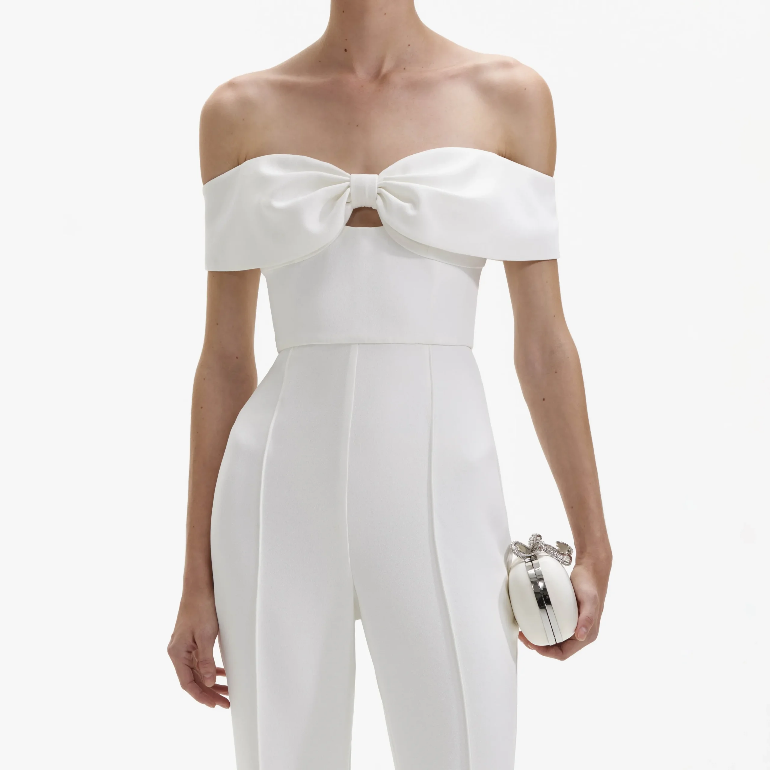 Crepe Bow Jumpsuit^self-portrait Store