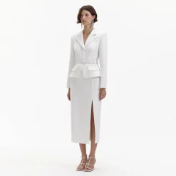 Crepe Tailored Midi Dress^self-portrait Sale