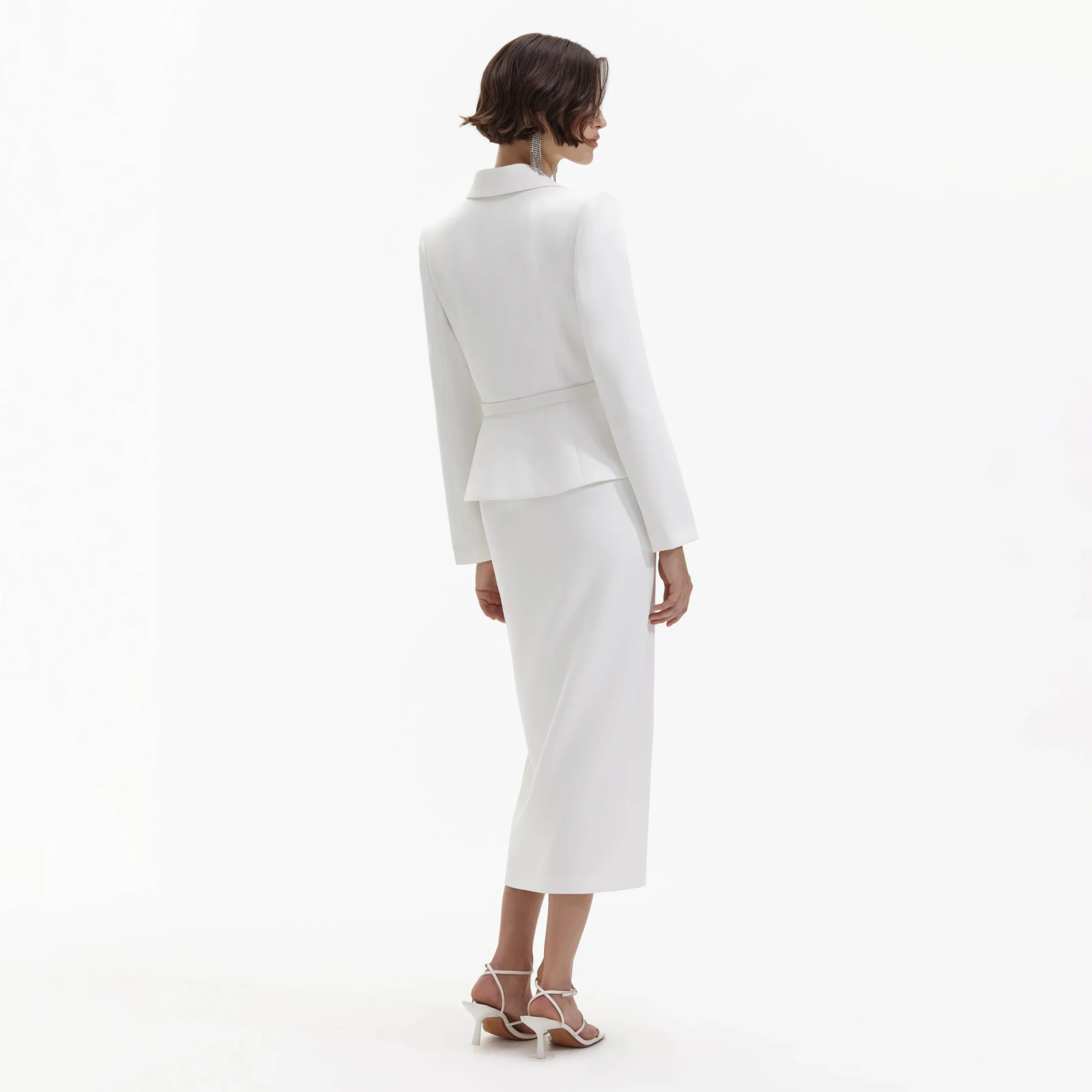 Crepe Tailored Midi Dress^self-portrait Sale