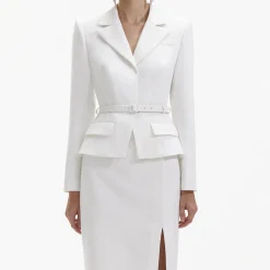 Crepe Tailored Midi Dress^self-portrait Sale