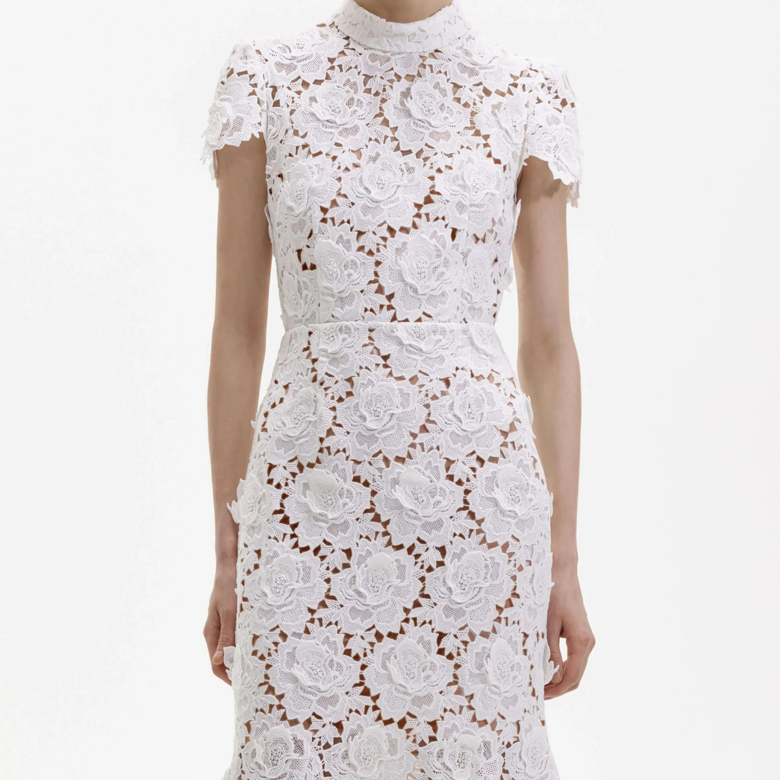 Flower Lace Midi Dress^self-portrait Sale
