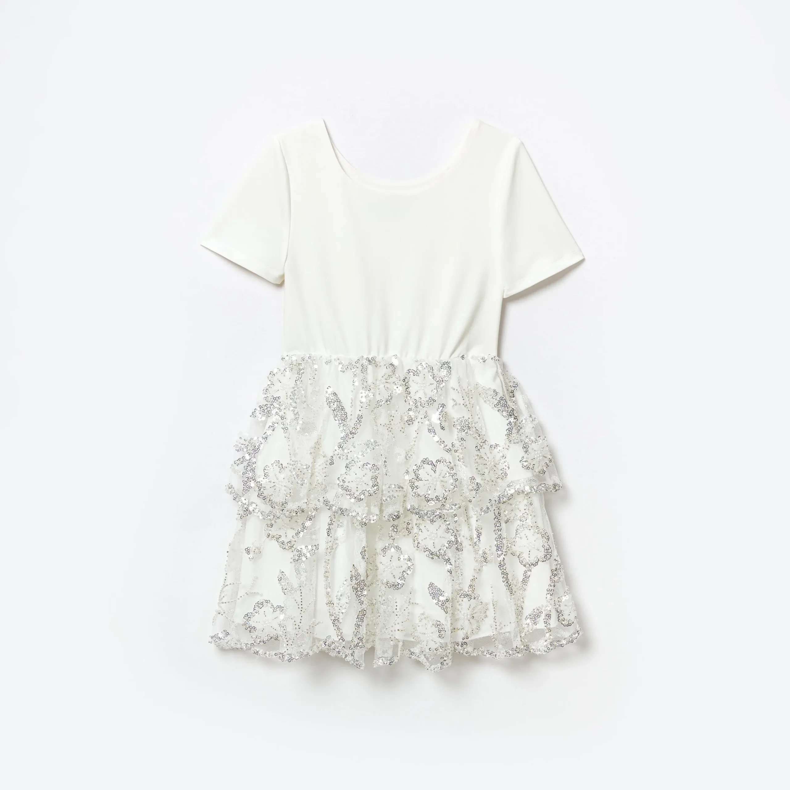Jersey Sequin Tulle Mini Dress^self-portrait Clearance