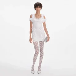 Knit Ruffle Mini Dress^self-portrait Clearance