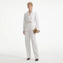 Linen Trousers^self-portrait Outlet