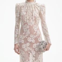 Rhinestone Lace Maxi Dress^self-portrait Cheap