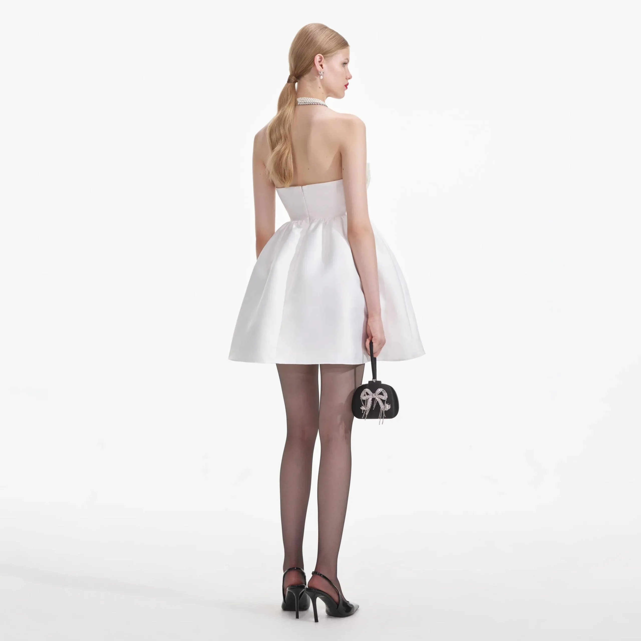 Taffeta Bandeau Mini Dress^self-portrait Best