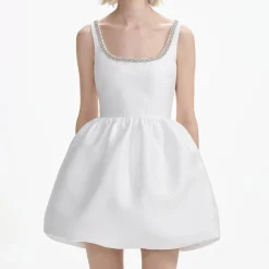 Taffeta Diamante Mini Dress^self-portrait Outlet