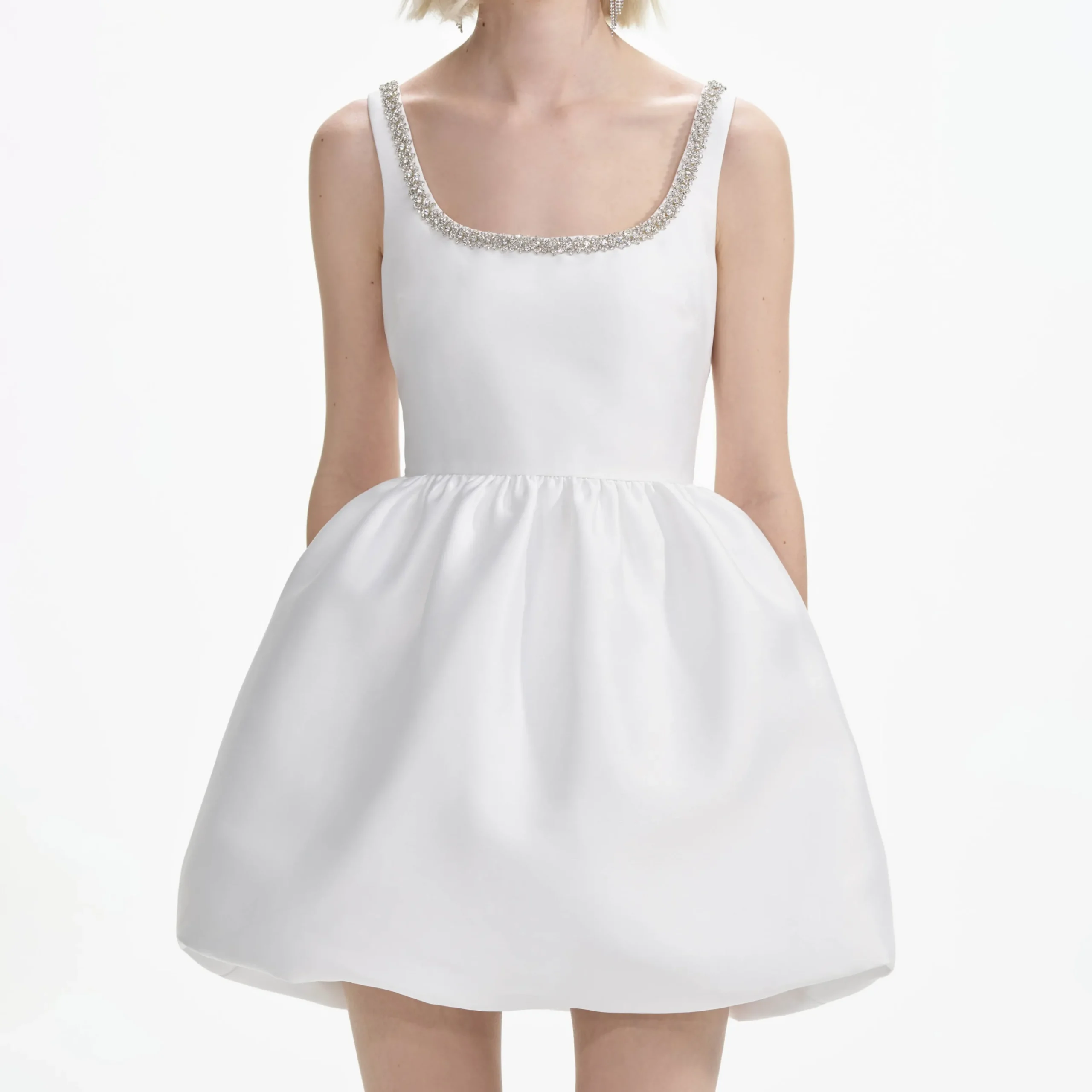 Taffeta Diamante Mini Dress^self-portrait Outlet