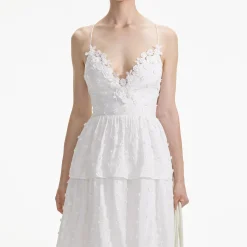 Tie Back Midi Dress^self-portrait Online