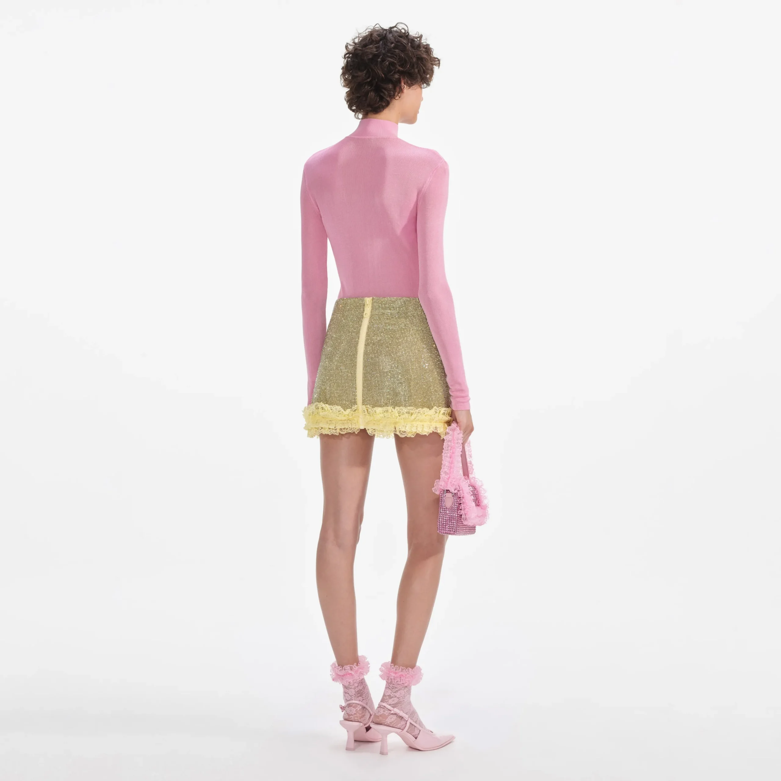 Crystal Chainmail Mini Skirt^self-portrait Store